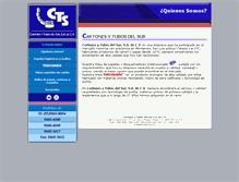 Tablet Screenshot of cartonesytubosdelsur.com